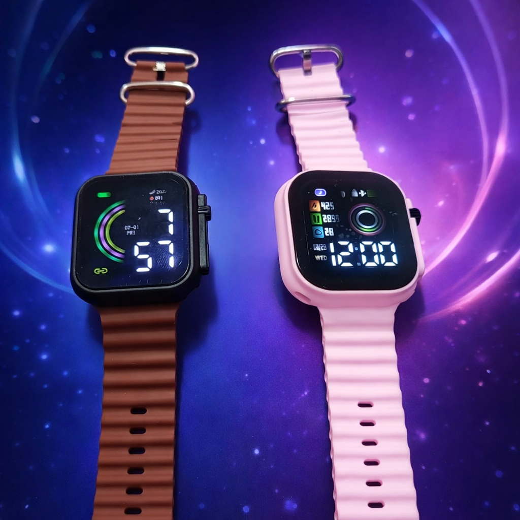 Men's Fashion Digital Watch | Stylish Casual Analog Watch (Random Color Without Box