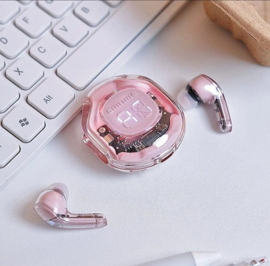 Air39 Transparent Wireless Earbuds with cover | Bluetooth 5.3 TWS AirB ...