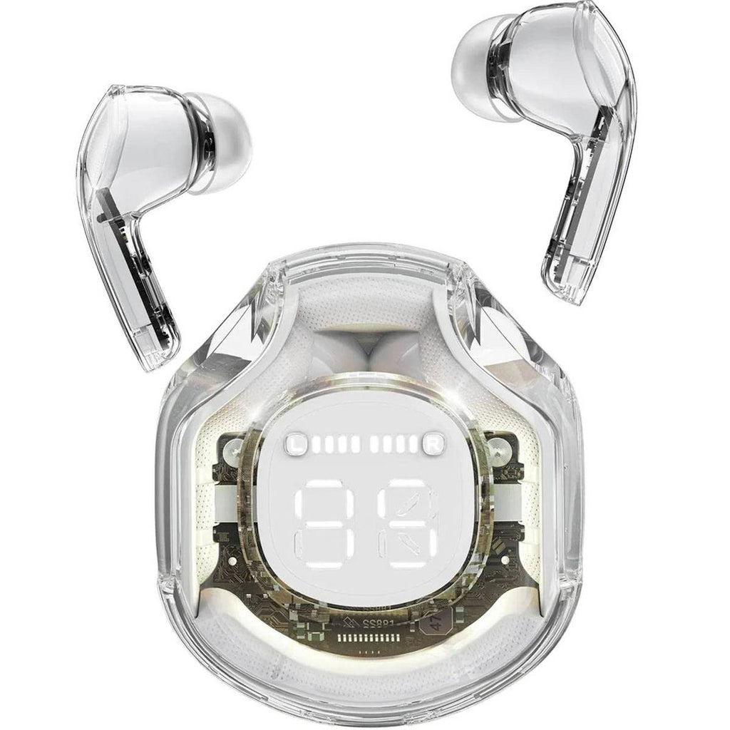 Air39 Transparent Wireless Earbuds with cover | Bluetooth 5.3 TWS AirBuds with LED Display